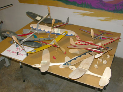 American Junior historic balsa model airplane models of Frank Macy